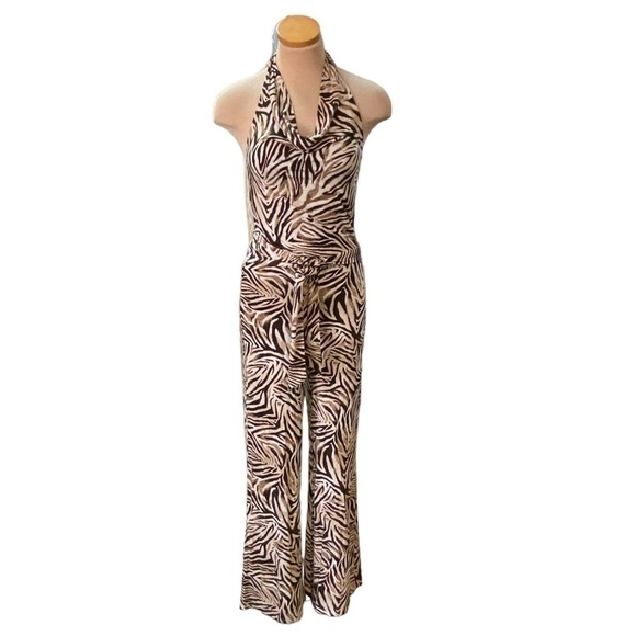 Tart Collections Dhara Jumpsuit animal print women’s size small NEW - Picture 3 of 6